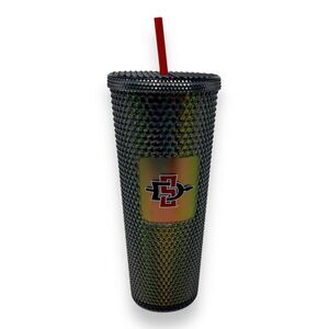 Starbucks San Diego State University (SDSU) Venti Black Studded Tumbler NEW